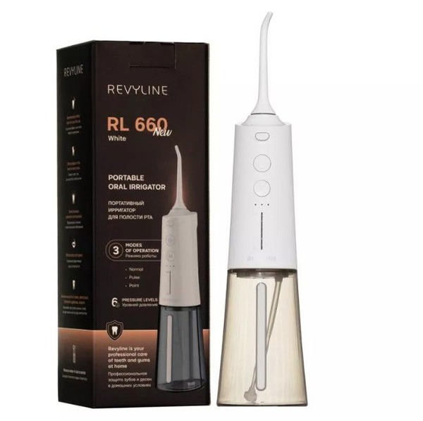 Revyline RL660 White Portable Electric Oral Irrigator - NEW