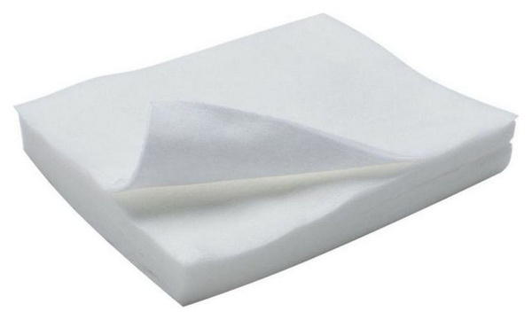 MAXCHARM Classic White Spunlace Wipes (20x30cm, 35gsm), 200 Count (2 Packs)