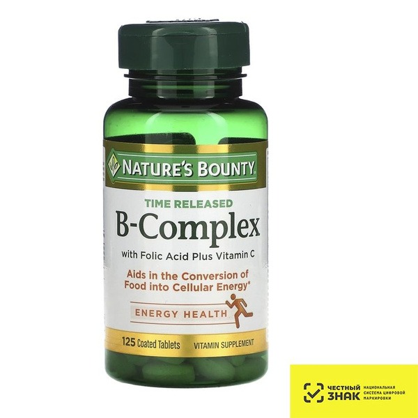 Nature's Bounty B Complex Vitamins (476mg Tablets)