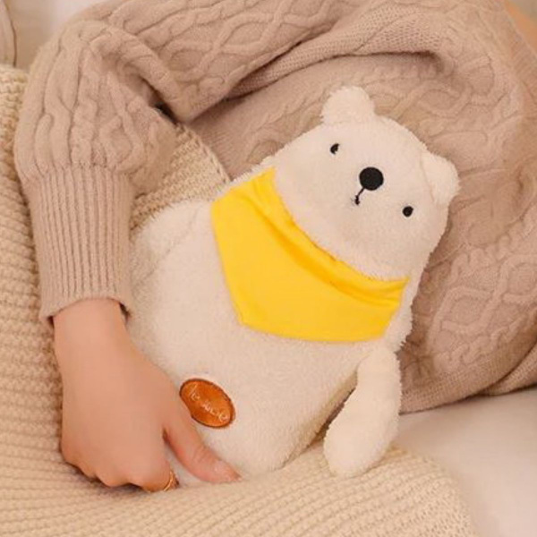 Reusable Hot Water Bottle with Cover (1000ml)