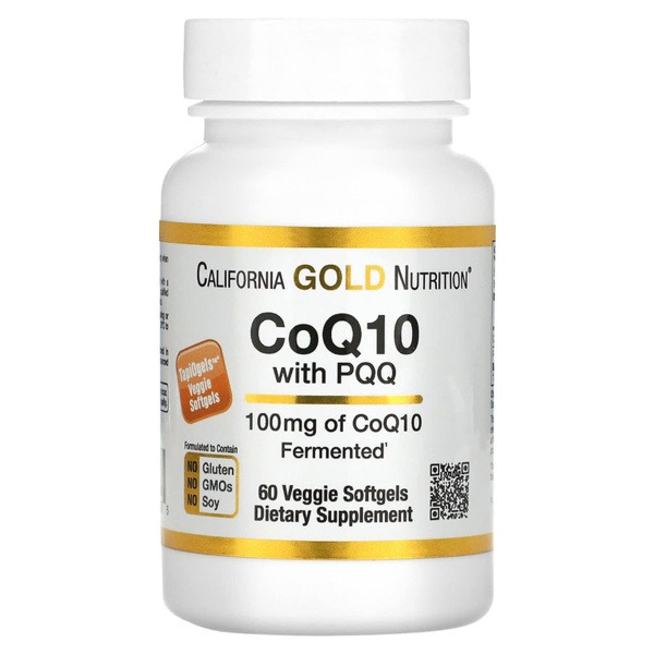 CoQ10 & PQQ Supplement - 100mg, 60 Veggie Capsules
