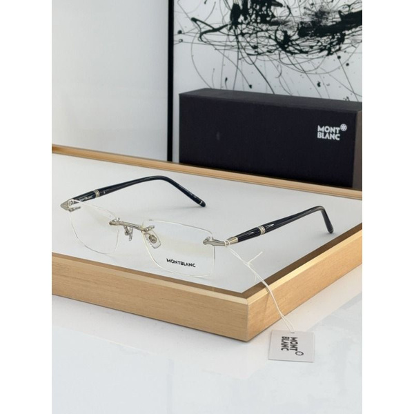 Montblanc MB0344S Rimless Eyeglasses for Myopia