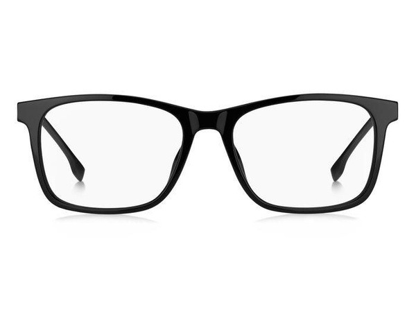 Hugo Boss BOSS 1343/F 2M2 Black Rectangular Acetate Men's Eyeglass Frames