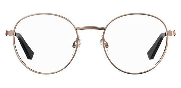 Moschino Love MOL581 Gold Round Metal Women's Eyeglasses