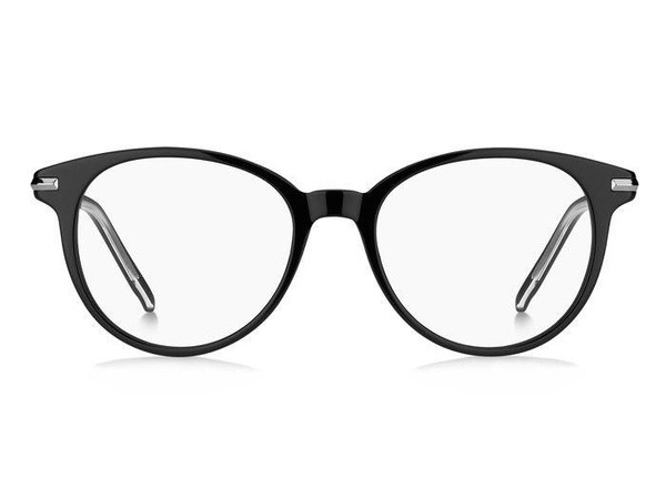 Hugo Boss BOSS 1270 807 Black Acetate Panto Sunglasses