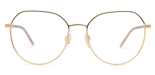 Moschino Love MOL560 Gold Metal Panto Sunglasses for Women