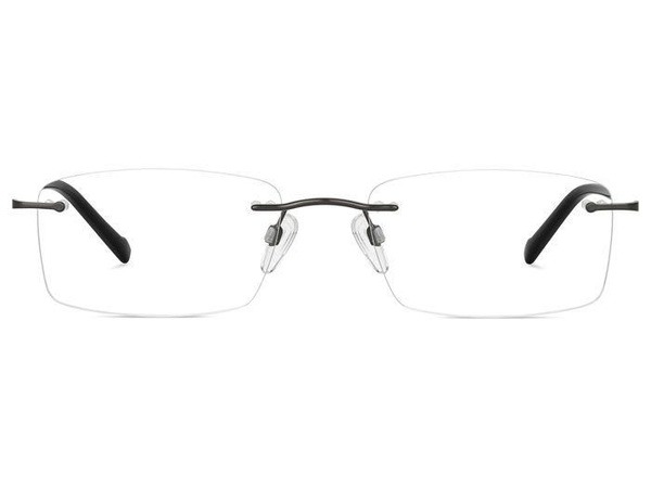 Pierre Cardin P.C. 6861 R80 Silver Rectangular Metal Eyeglass Frames for Men