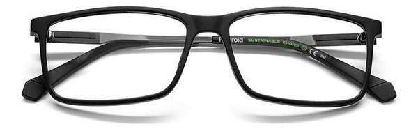 Polaroid PLD D479/G/003 Black Square Plastic Men's Eyeglass Frames