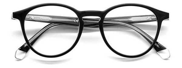 Polaroid PLD D391 7C5 Black Acetate Panto Sunglasses (Men's & Women's)