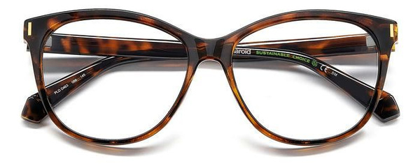 Polaroid PLD D463 086 Brown Cat Eye Plastic Sunglasses for Women
