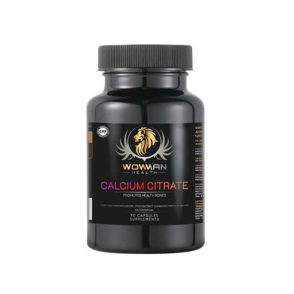 WowMan WMCALCITR Calcium Citrate: Supporting Men's and Women's Health