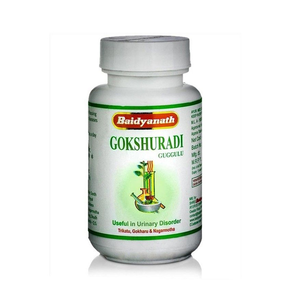 Gokshuradi Guggulu Tablets (80 Count) by Baidyanath