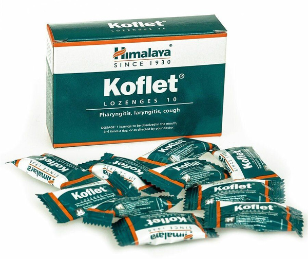 Himalaya Koflet Herbal Cough & Sore Throat Lozenges