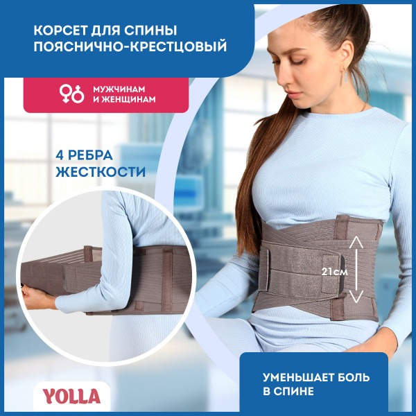 Back Brace & Posture Corrector: Orthopedic Lumbar Support Belt (S-M)