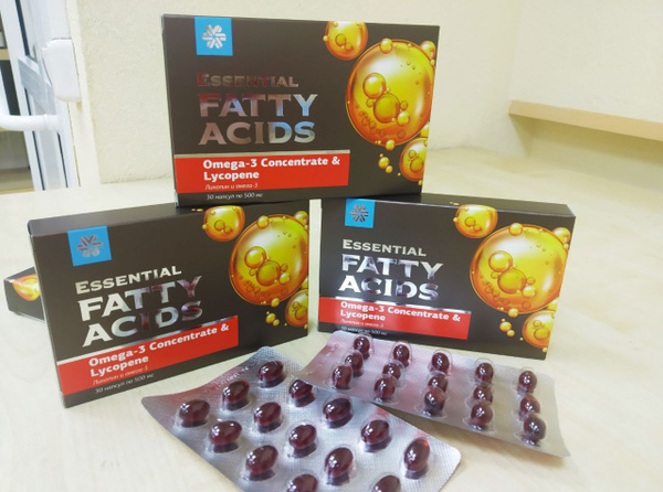 Lycopene & Omega-3 Supplements: 30 Capsules