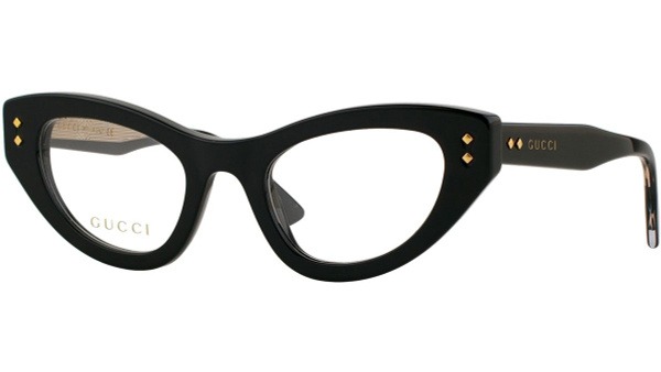 Gucci 1083O 001 Black Cat-Eye Eyeglass Frames