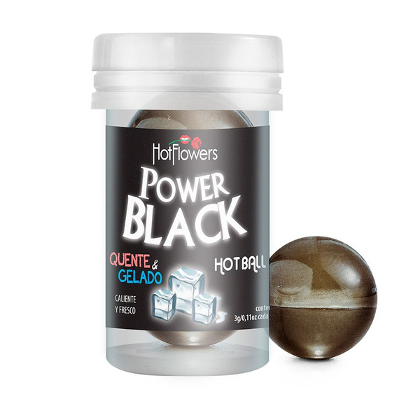 Power Black Hot Ball Intimate Gel: Cooling & Warming Sensation (2 x 3g)