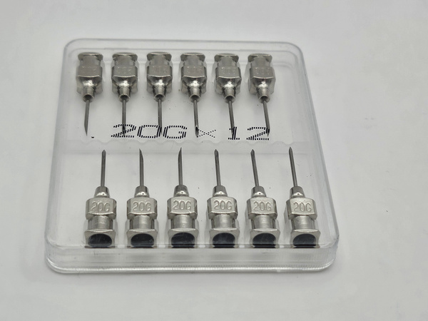 Reusable 0.9x12mm Luer-Lock Needles (12 Pack)