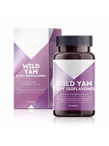 Wild Yam & Soy Isoflavones for Women's Health (45 Capsules)