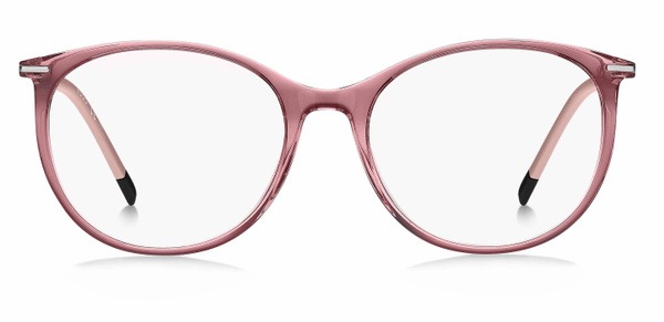 Hugo HG 1238 35J Pink Acetate Panto Sunglasses for Women