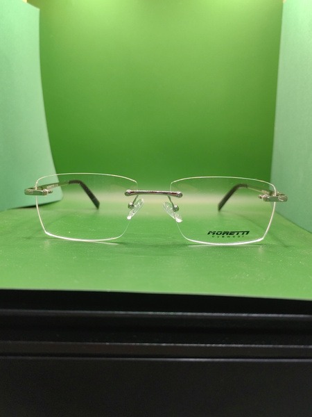 Men's Rimless Moretti Eyeglass Frames