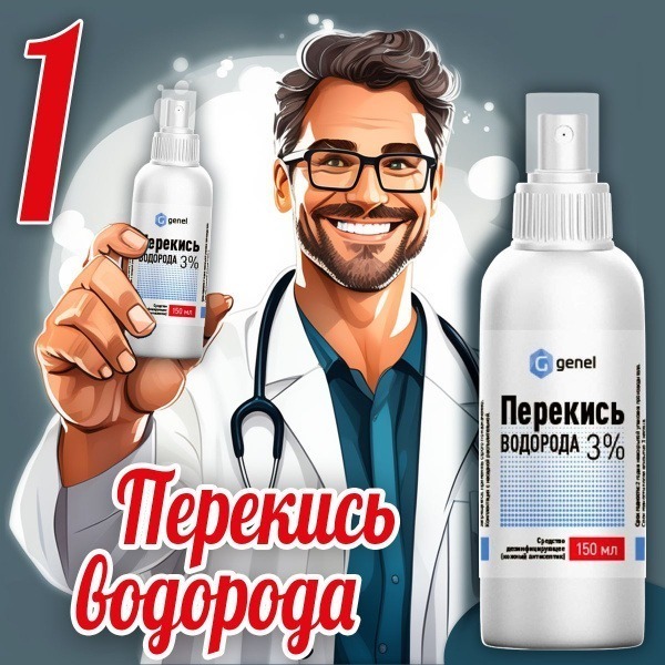 Hydrogen Peroxide Spray 3% (150ml) - Antiseptic Skin Disinfectant