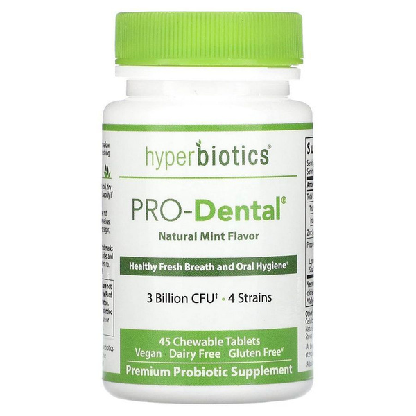 Vital Nutrients Pro-Dental Probiotic Chewables (Mint, 45 Count)