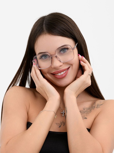 HAVVS K9131 Unisex Square Eyeglass Frames with Blue Light Blocking Lenses