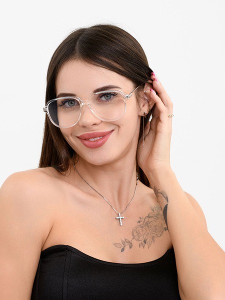 HAVVS K9133 Unisex Eyeglass Frames with Blue Light Blocking Lenses