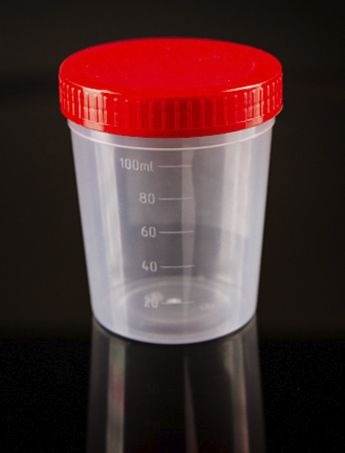 120ml Non-Sterile Polymer Biomaterial Collection Containers (10 Pack)