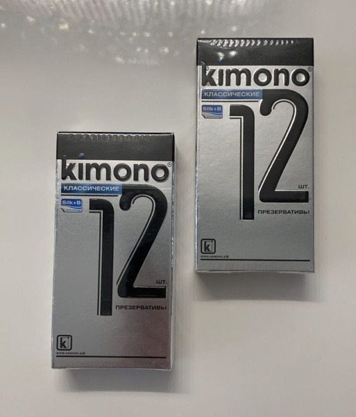 Kimono Classic Latex Condoms, Large, 24 Count (2 Packs of 12)