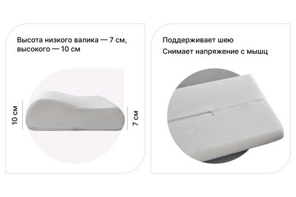 50x30cm Ergonomic Memory Foam Pillow: Supportive & Comfortable