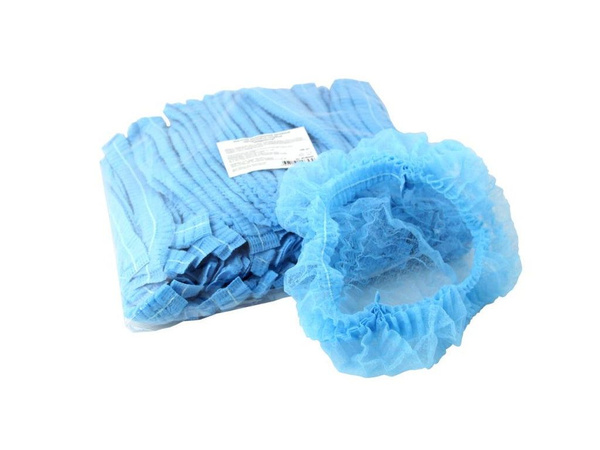 Disposable Medical Bouffant Caps (100 Count) - Blue