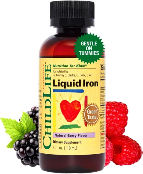 ChildLife Liquid Iron Supplement: 118ml Berry Flavor - For Infants & Children