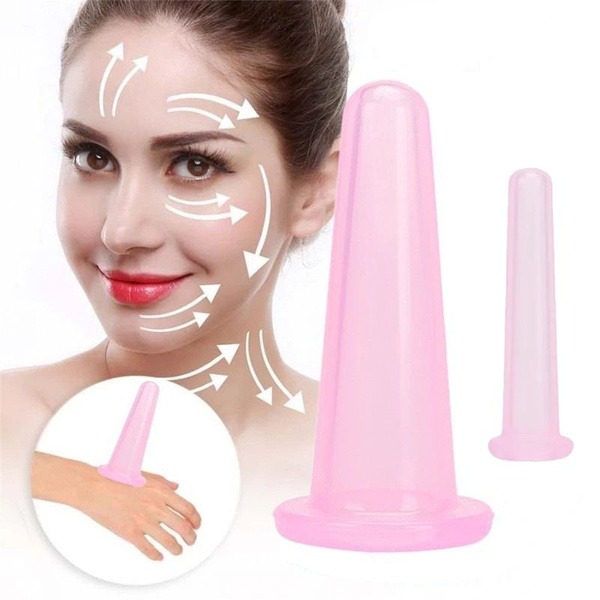 Pink Facial & Neck Vacuum Cups (2 Pack)