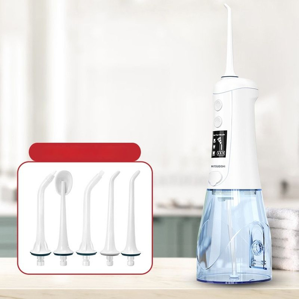Mitsubishi Portable Water Flosser: Removes Plaque & Ideal for Braces