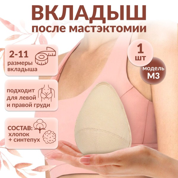 Post-Mastectomy Breast Form: 1-Piece Insert