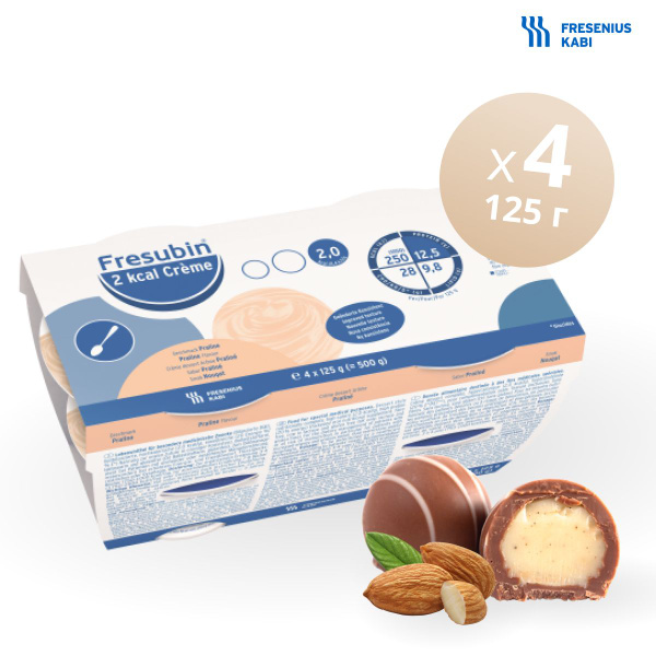 Fresubin 2 kcal Cream Praline, 4 x 125g (250kcal each)