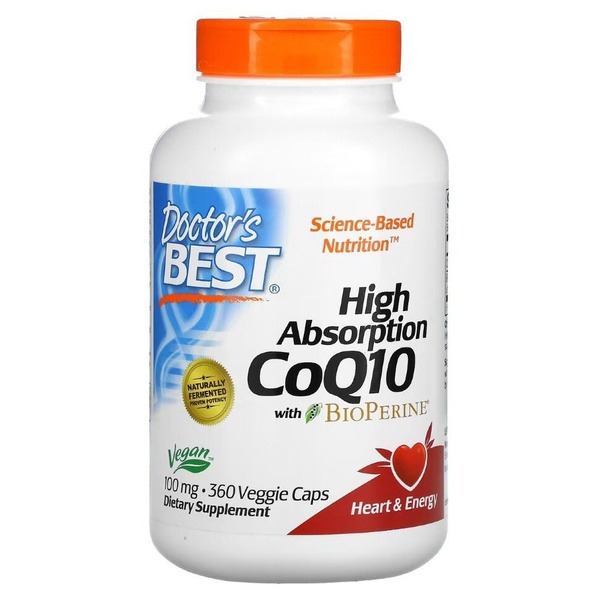 Doctor's Best High Absorption CoQ10 600mg Capsules