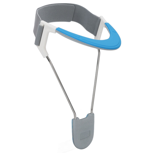 Neck Pain Relief Traction Device: Adjustable Cervical Support (13-17 Inches), Blue