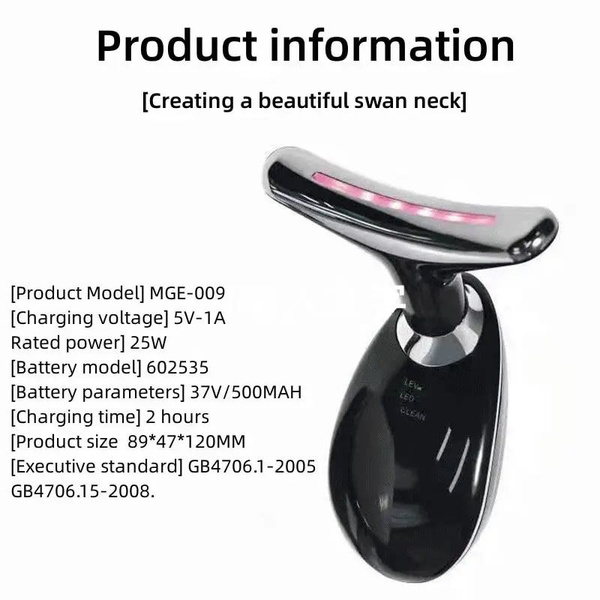 Microcurrent Face & Neck Massager: Anti-Wrinkle Treatment