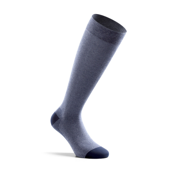 Ofa Bamberg Memory Compression Socks - Blue, Class 1, Closed Toe