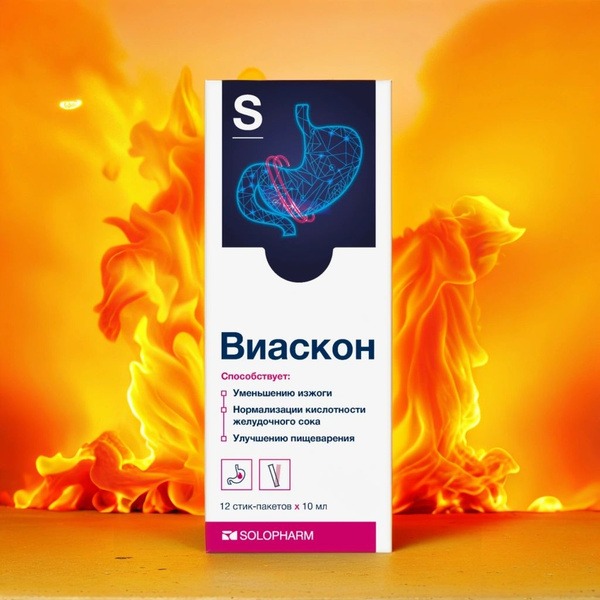 Viacon Heartburn Relief Sticks - 12 Pack