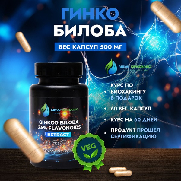 Ginkgo Biloba 60 x 500mg Capsules
