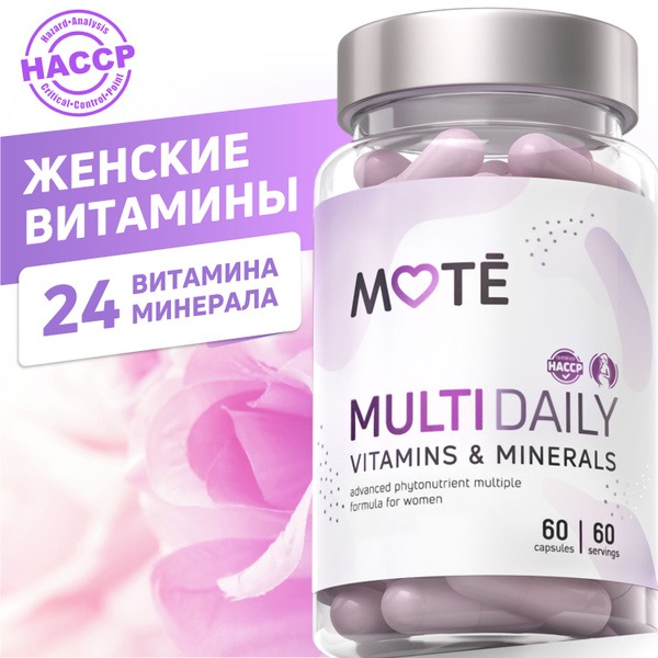 Mote Women's Multivitamin: 60 Capsules Daily