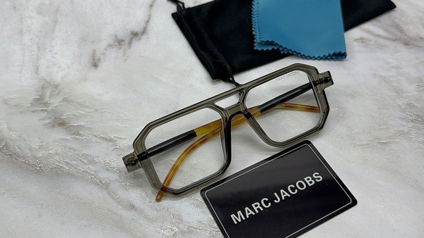 Marc Jacobs Unisex Square Grey Full-Rim Eyeglass Frame