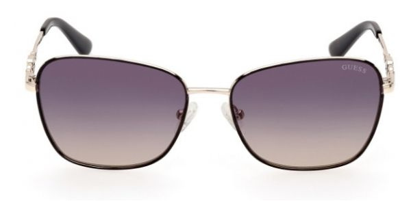 Guess GUS 7884 33B Gold Butterfly Sunglasses - Grey Lenses