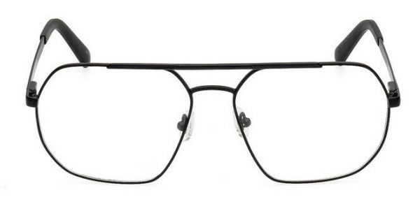 Guess GU50075 002 Black Metal Aviator Sunglasses for Men