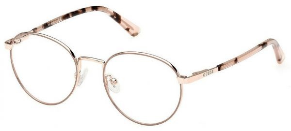 Guess GU 8274 059 Beige Round Metal Women's Eyeglass Frames