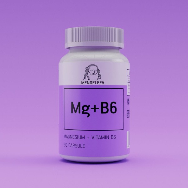 Magnesium B6 Supplement: Citrate & Vitamin B6 for Stress & Fatigue Relief